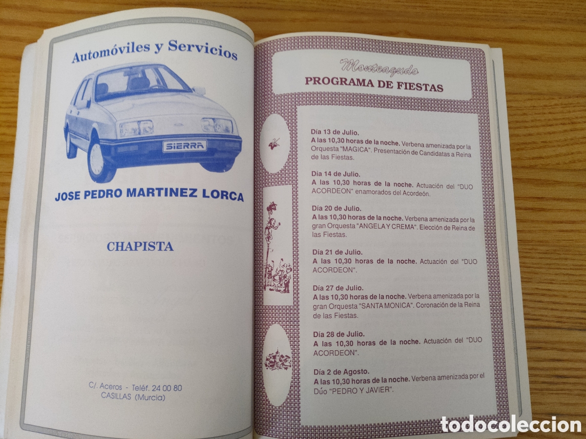 Coleccionismo: MONTEAGUDO.PROGRAMA Y FIESTAS.1991 - Foto 4