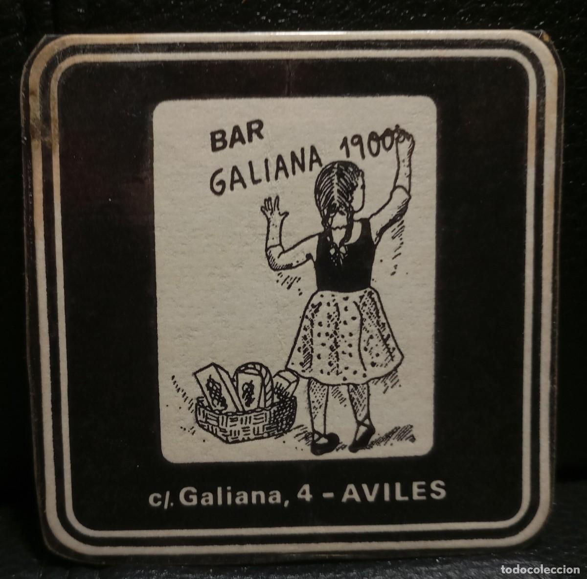 Coleccionismo: BAR GALIANA 1900 - POSAVASOS - AVILES ASTURIAS - CERVEZA - REFRESCOS - SIDRA - BITTER