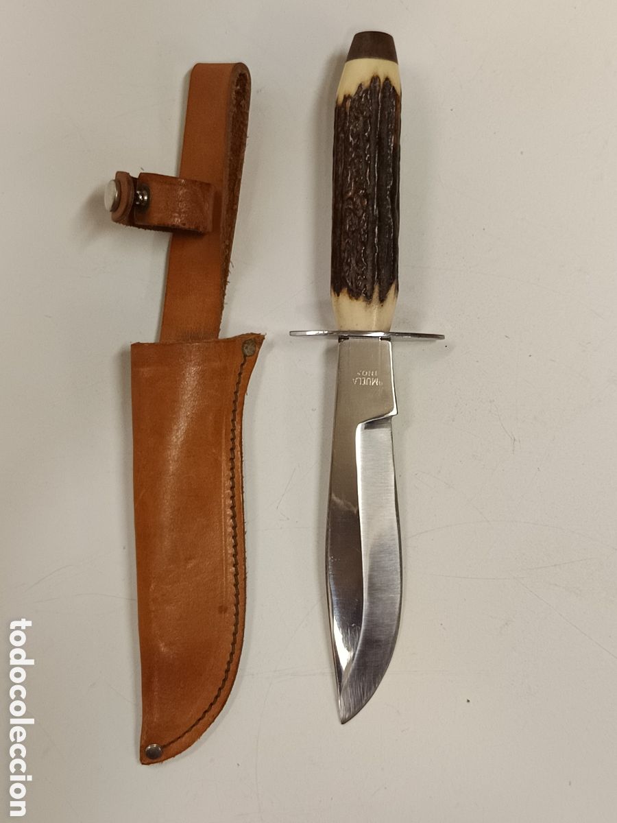 Coleccionismo: Cuchillo Muela 24cm asta cuerna ciervo - Foto 2