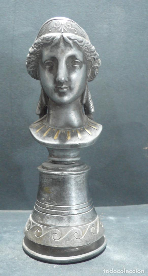 Coleccionismo: PEQUE&Ntilde;O BUSTO DE METAL - Foto 1