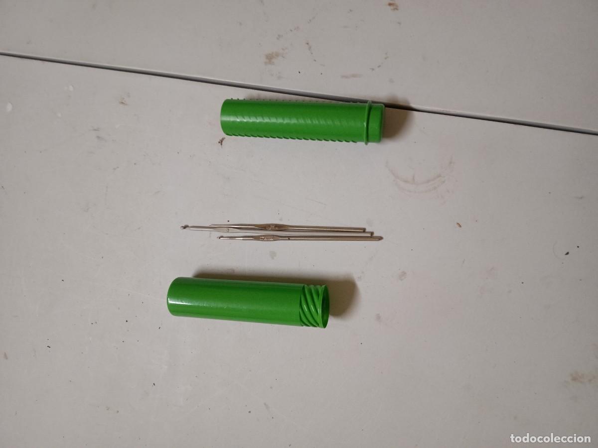 Bote porta agujas de ganchillo