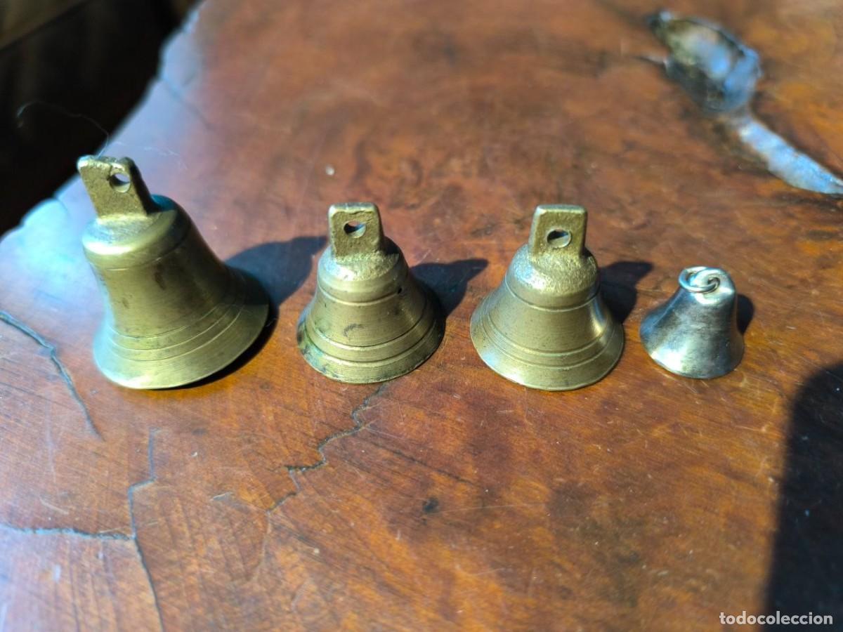 Coleccionismo: 4 CAMPANAS CAMPANILLAS PEQUE&Ntilde;AS - Foto 1