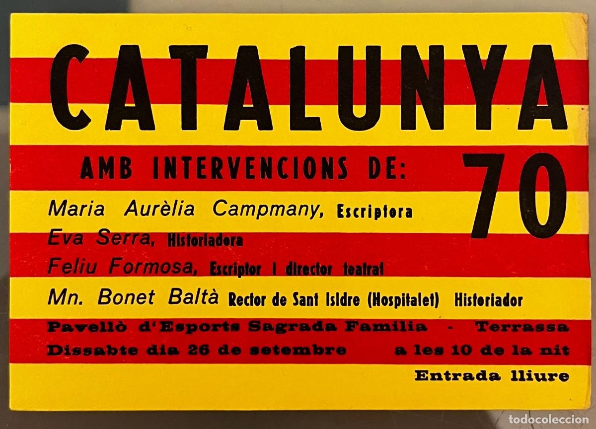 Coleccionismo: Anunci &rdquo;meeting&rdquo; Catalunya 70 a Terrassa