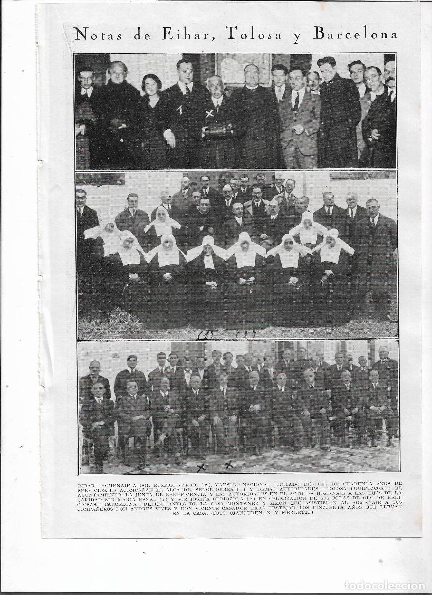 Coleccionismo: A&Ntilde;O 1926 RECORTE PRENSA BCNA HOMENAJE ANDRES VIVES VICENTE CASADOR DEPENDIENTES CASA MONTANER SIMON