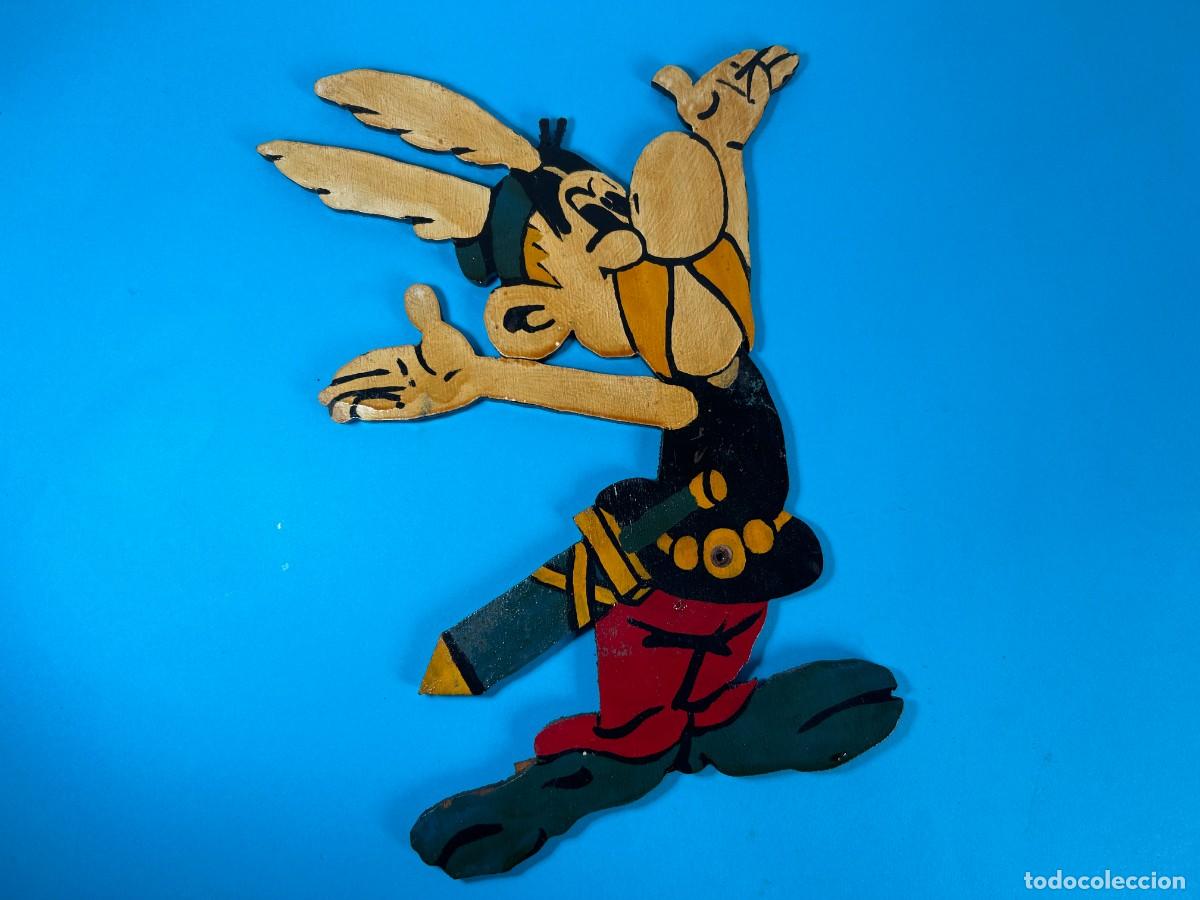Coleccionismo: LOTE FIGURAS DE MADERA DE ASTERIX POPEYE Y SNOOPY - Foto 2