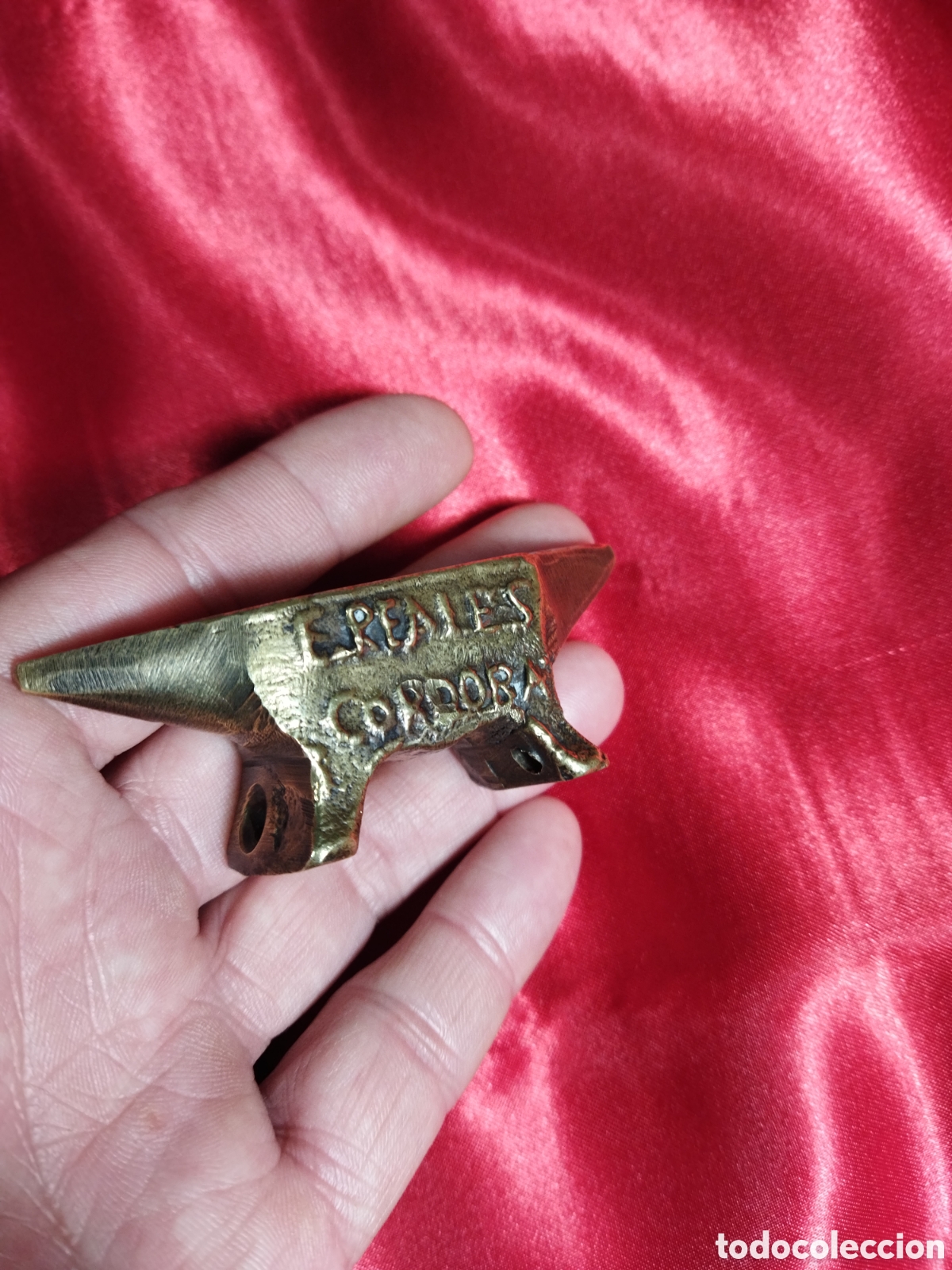 Coleccionismo: Yunque joyer&iacute;a bronce - Foto 6
