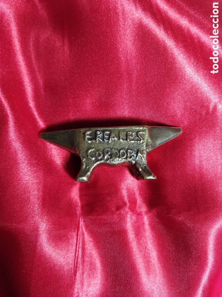 Coleccionismo: Yunque joyer&iacute;a bronce - Foto 1