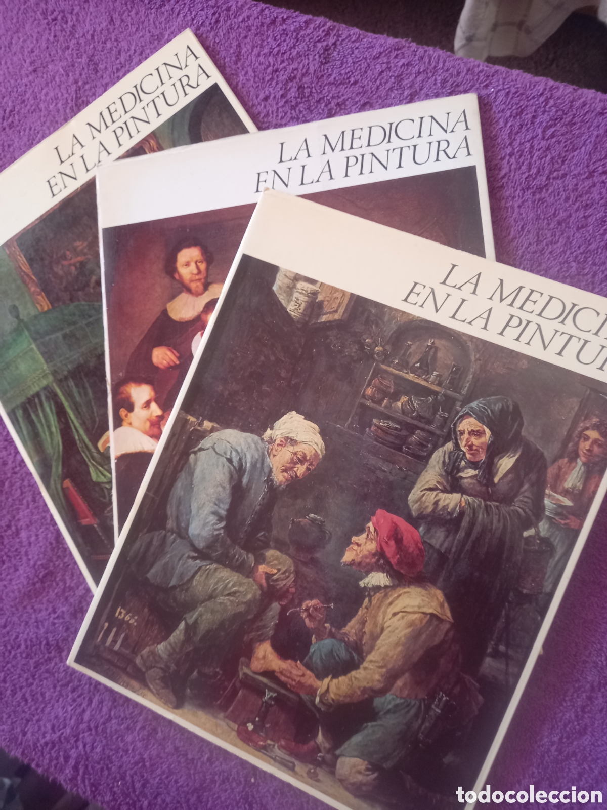 Coleccionismo: La medicina en la pintura. Colecci&oacute;n de tres fasc&iacute;culos de los museos de Europa.