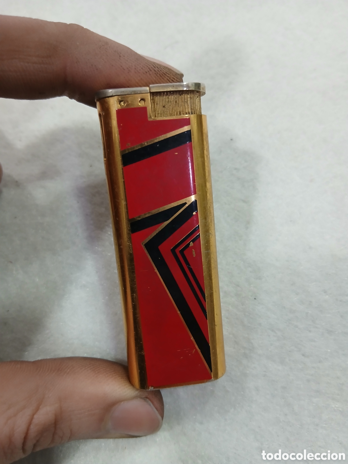 Coleccionismo: Mechero rojo Noble. (L122) - Foto 1