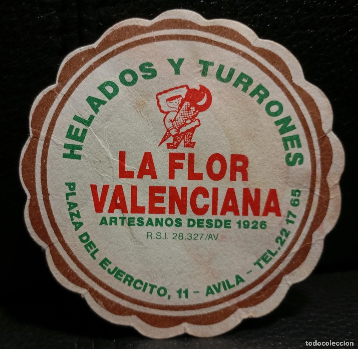 Coleccionismo: LA FLOR VALENCIANA - POSAVASOS - AVILA - CERVEZA - REFRESCOS - SIDRA - BITTER