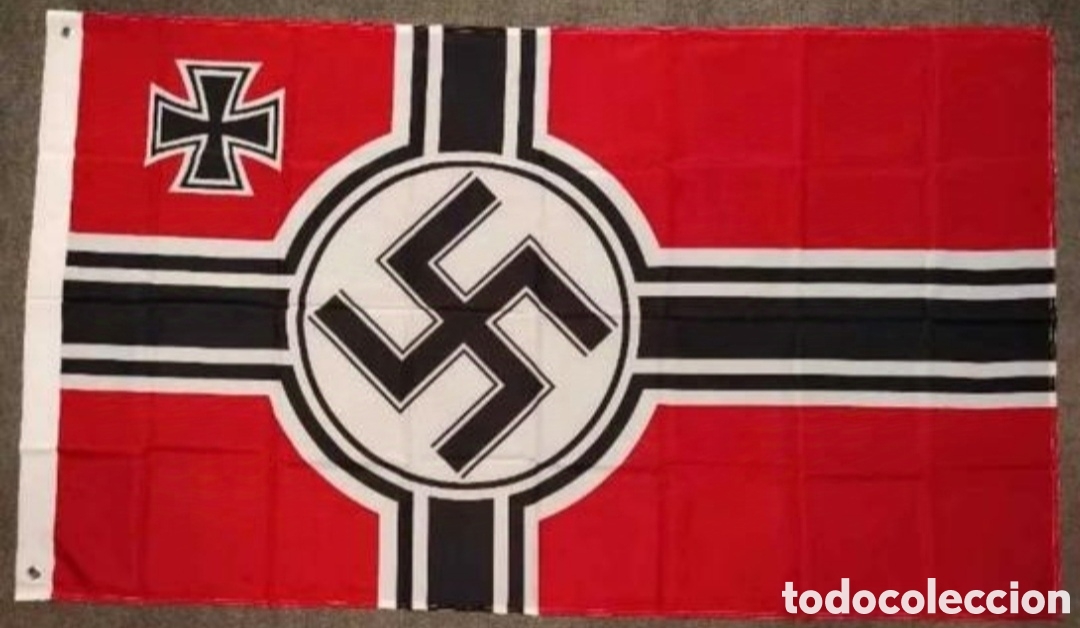 Collectionnisme: BANDERA KRIEGSMARINE. ALEMANIA NAZI.90x150cm. GUERRA MUNDIAL. REICH.CRUZ DE HIERRO