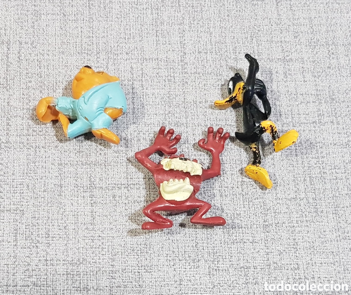Coleccionismo: A&Ntilde;OS 90 LAPI&Ntilde;ECOS LOONEY TUNES PETIT SUISSE DANONE TAZ, PATO LUCAS Y PADRE DEMONIO TAZMANIA