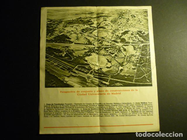 Coleccionismo: LOTERIA NACIONAL FOLLETO SORTEO 12 DE MAYO 1930 A FAVOR DE CIUDAD UNIVERSITARIA MADRID MONCLOA