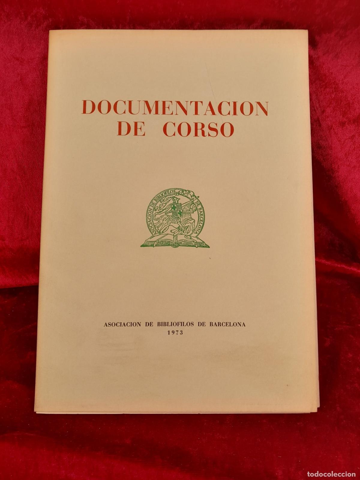 Coleccionismo: PR-2999. DOCUMENTACION DE CORSO. BARCELONA. 1973 - Foto 1