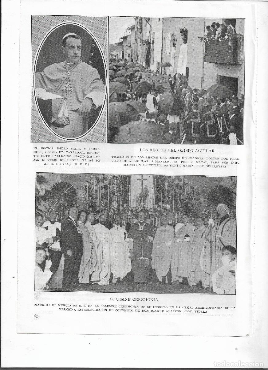 Colecionismo: A&Ntilde;O 1926 RECORTE PRENSA MADRID CEREMONIA INGRESO DEL NUNCI A LA REAL ARCHICOFRADIA DE LA MERCED