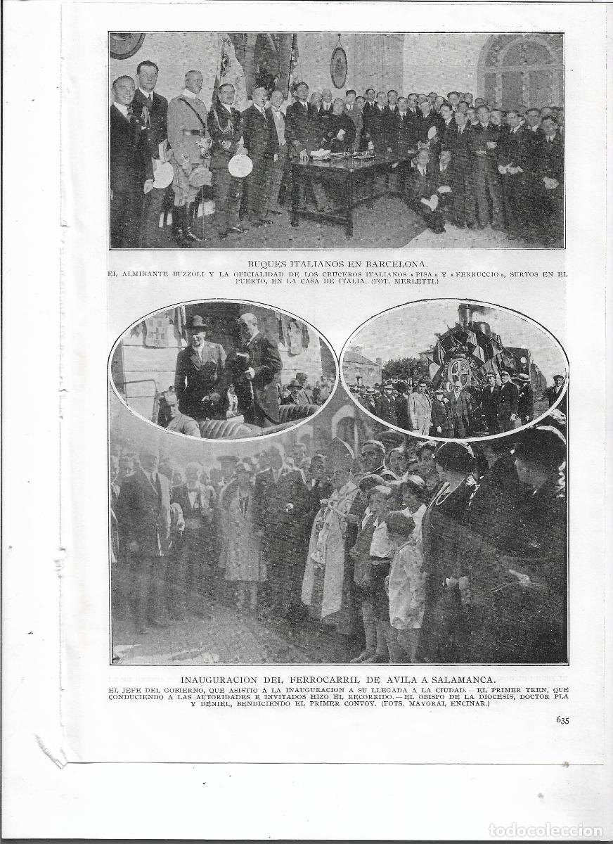 Sammelleidenschaft Papier: A&Ntilde;O 1926 RECORTE PRENSA INAUGURACION TREN FERROCARRIL DE AVILA A SALAMANCA PRIMER TREN