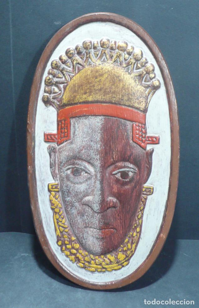 Coleccionismo: PLACA DE YESO CON CARA DE AFRICANA - Foto 1