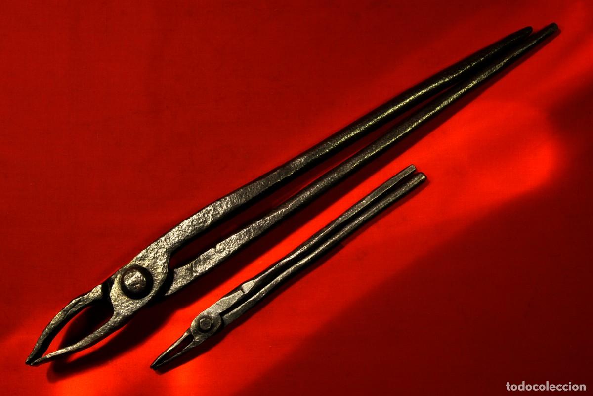 Coleccionismo: Dos Antiguas Tenazas de forja - Foto 6