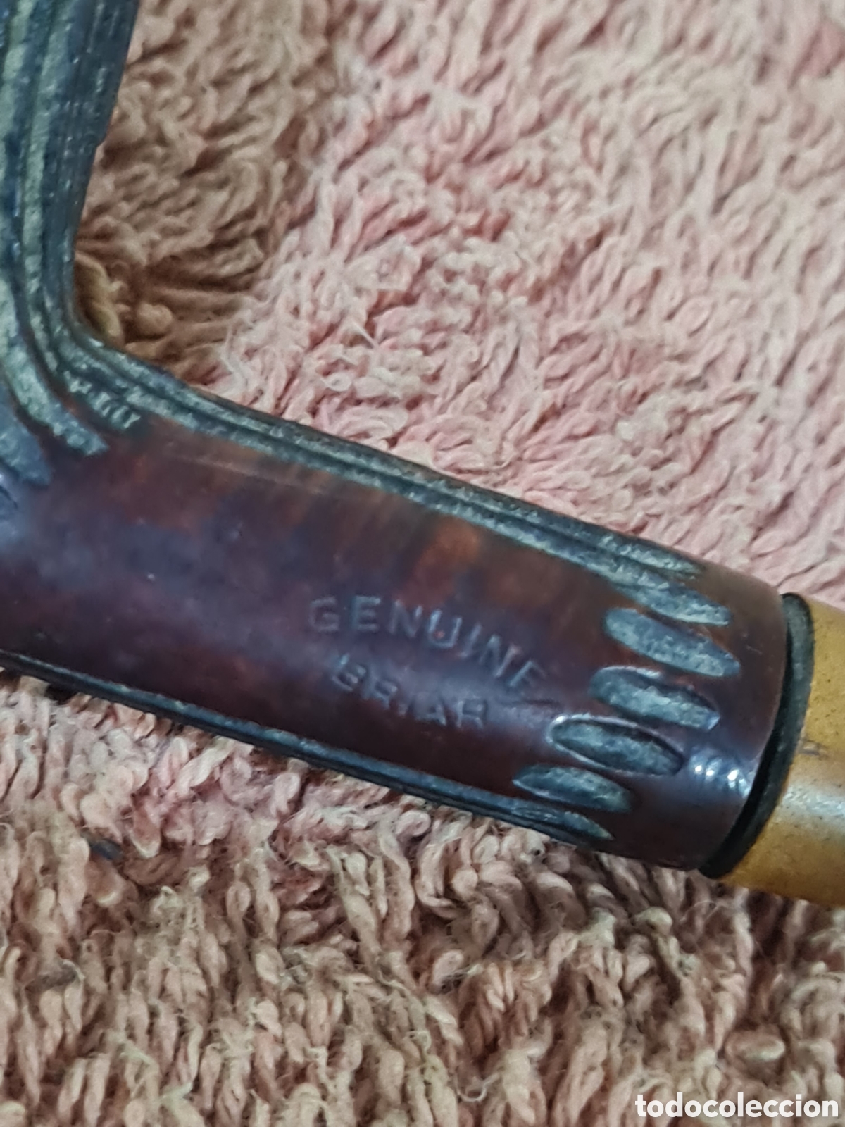 Coleccionismo: Antigua pipa Genuine Briar - Foto 4