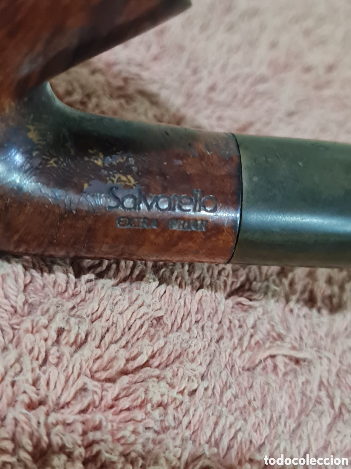 Coleccionismo: Antigua pipa Salvarella Extra Briar - Foto 4