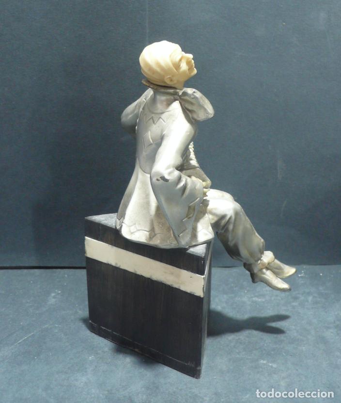 Coleccionismo: PEQUE&Ntilde;O ARLEQUIN EN METAL - Foto 2