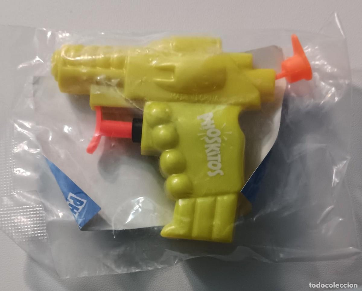 Coleccionismo: pistola aqua flash en su bolsa sin abrir color amarillo promocion phoskitos