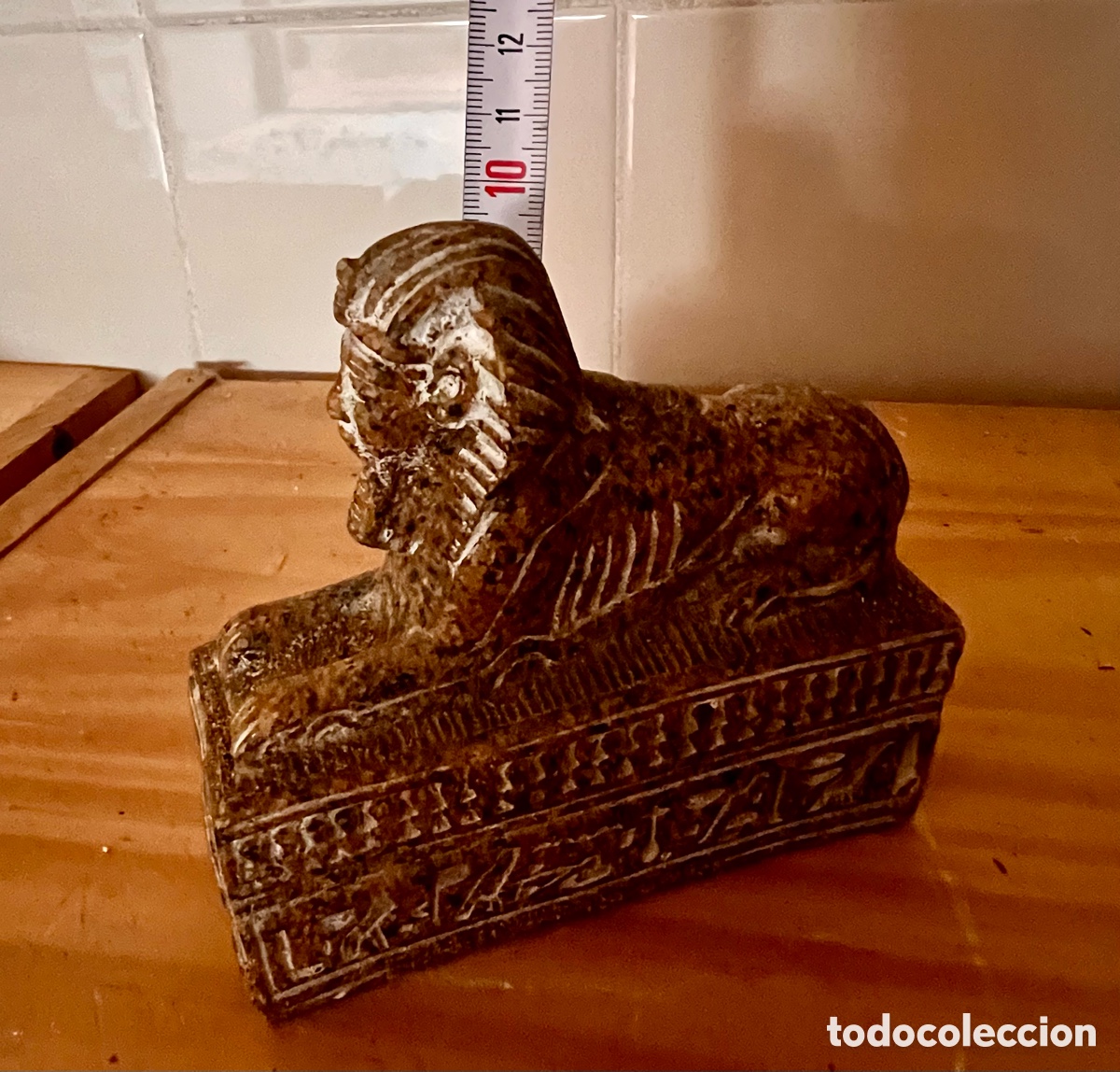Coleccionismo: Esfinge. Guardian templo del palacio. - Foto 2