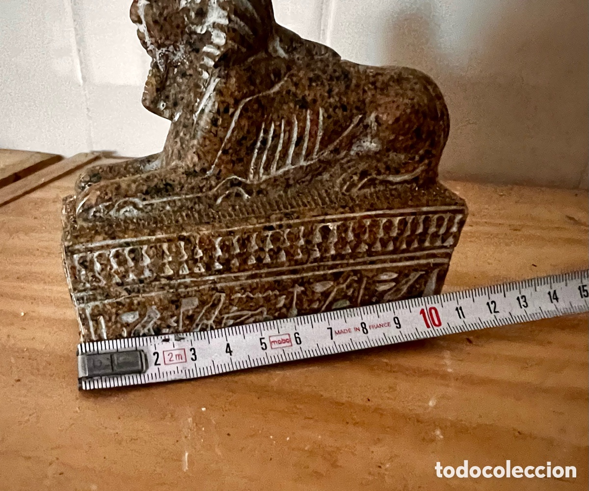 Coleccionismo: Esfinge. Guardian templo del palacio. - Foto 4