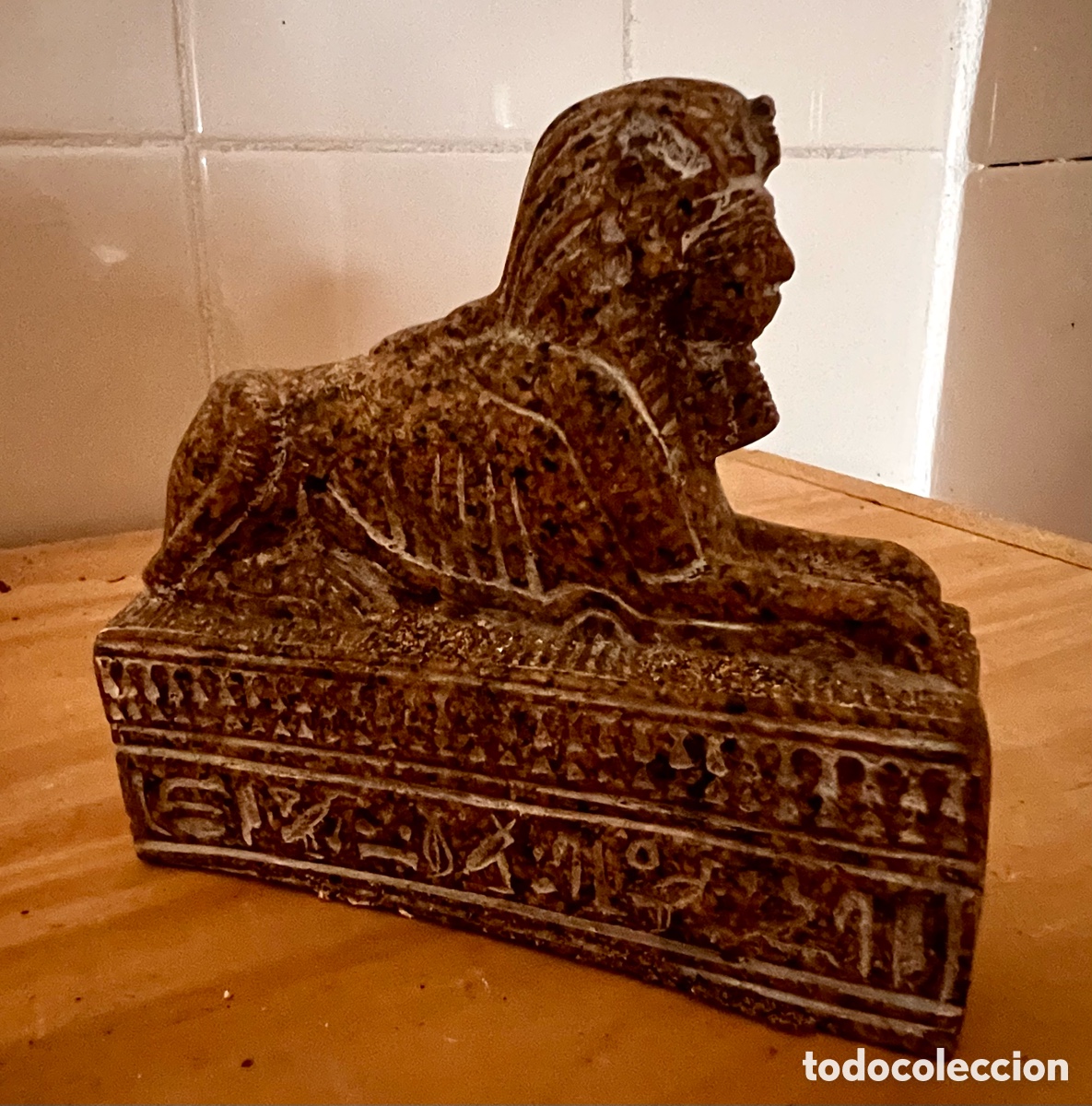 Coleccionismo: Esfinge. Guardian templo del palacio. - Foto 1