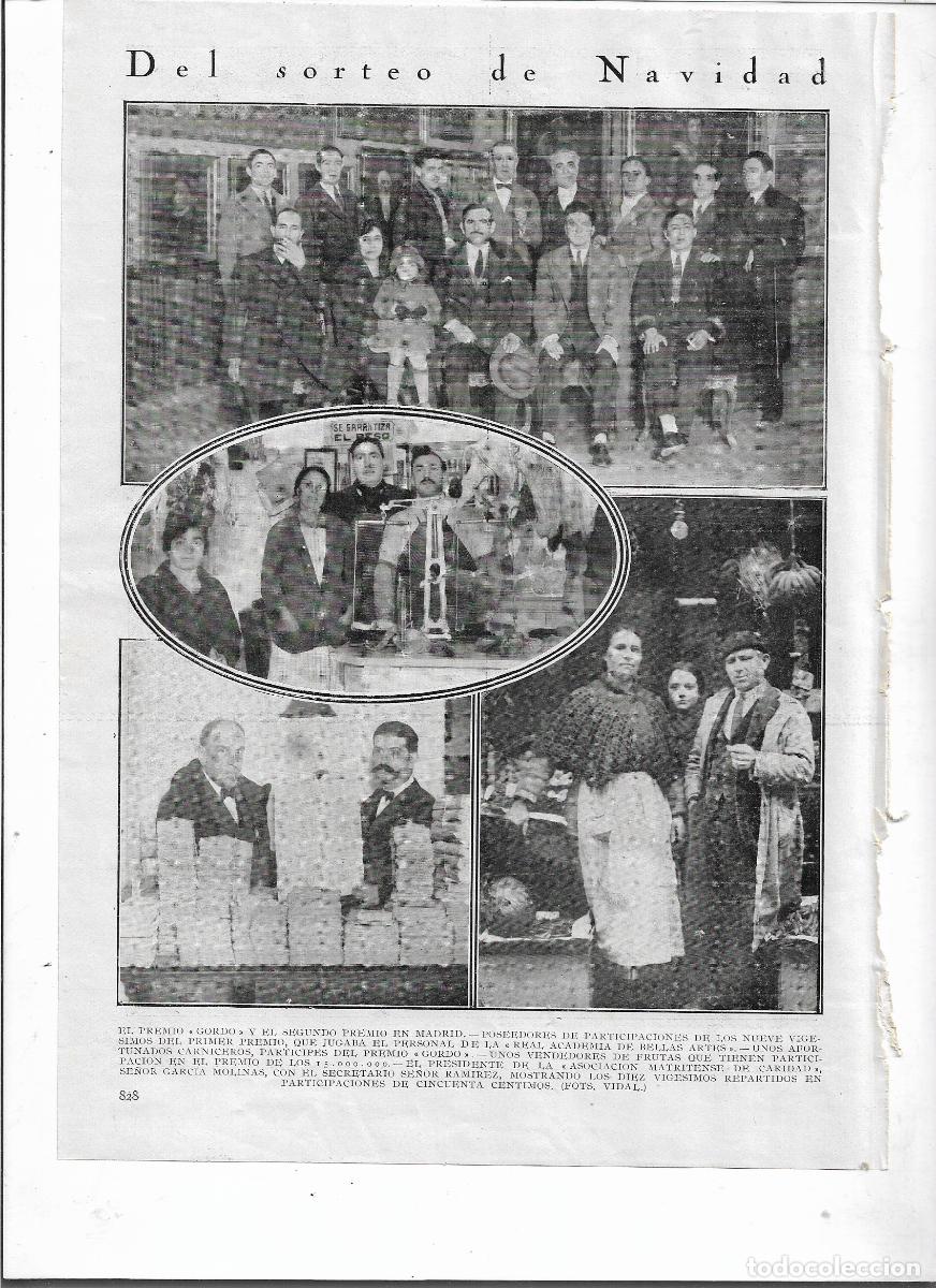 Sammelleidenschaft Papier: A&Ntilde;O 1926 RECORTE PRENSA LOTERIA SORTEO NAVIDAD GANADORES EL GORDO MADRID