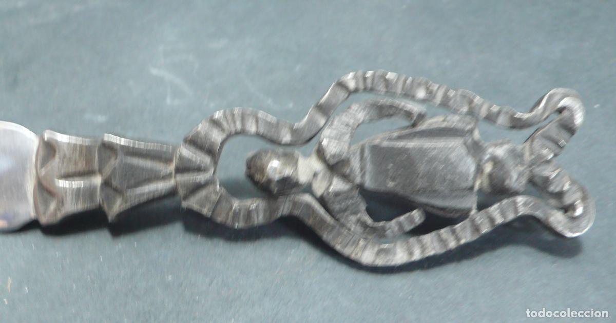 Coleccionismo: ABRECARTAS EN METAL CROMADO - Foto 2