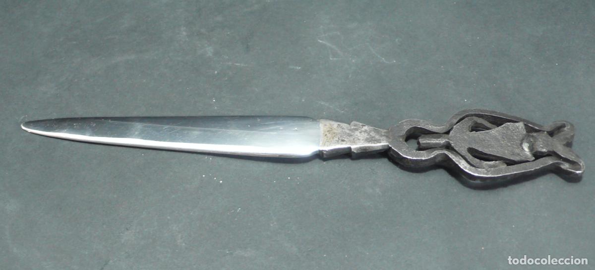 Coleccionismo: ABRECARTAS EN METAL CROMADO - Foto 3