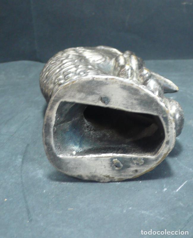 Coleccionismo: CABEZA DE PAVO DE METAL - Foto 3