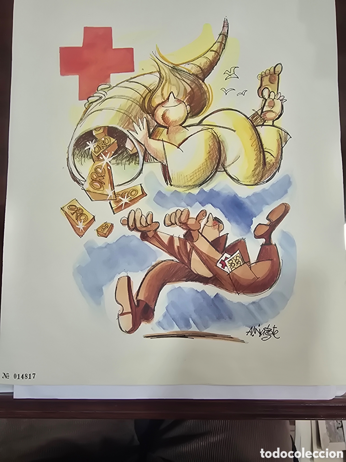 Coleccionismo: LAMINA DIBUJO MINGOTE , NUMERADA - Foto 1