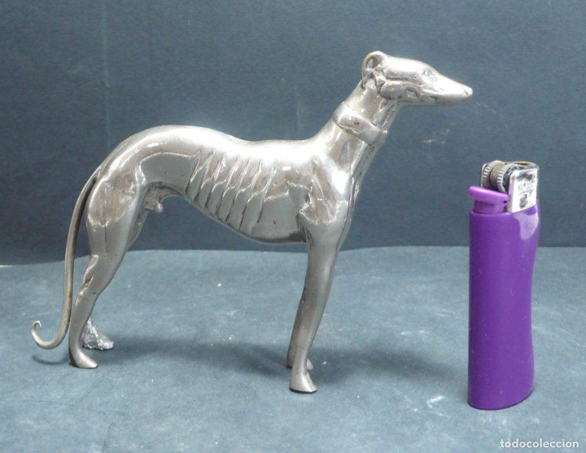 Coleccionismo: PERRO GALGO EN METAL - Foto 1