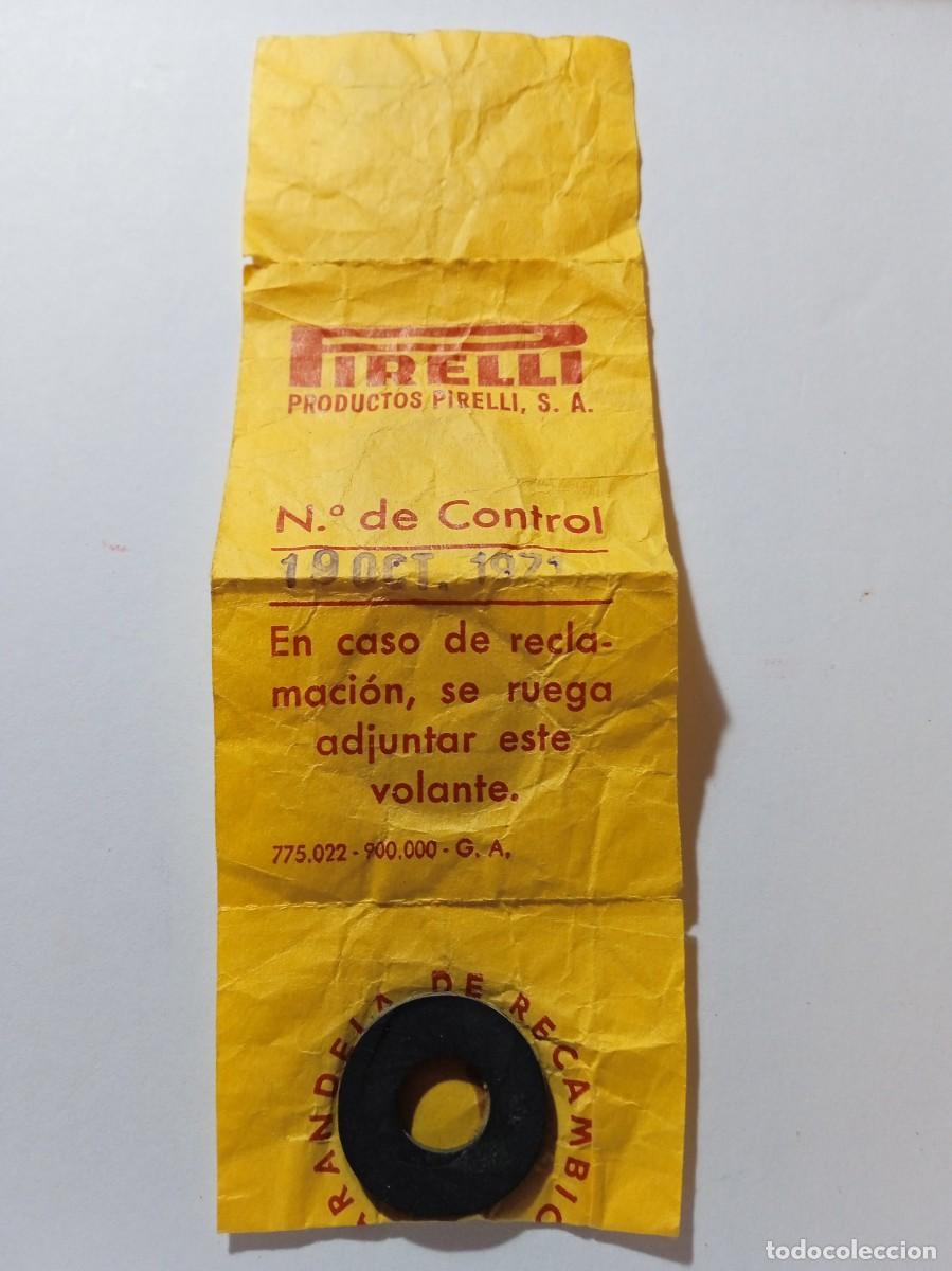 Collezionismo: RECAMBIO ARANDELA-GOMA PIRELLI-A&Ntilde;OS 70