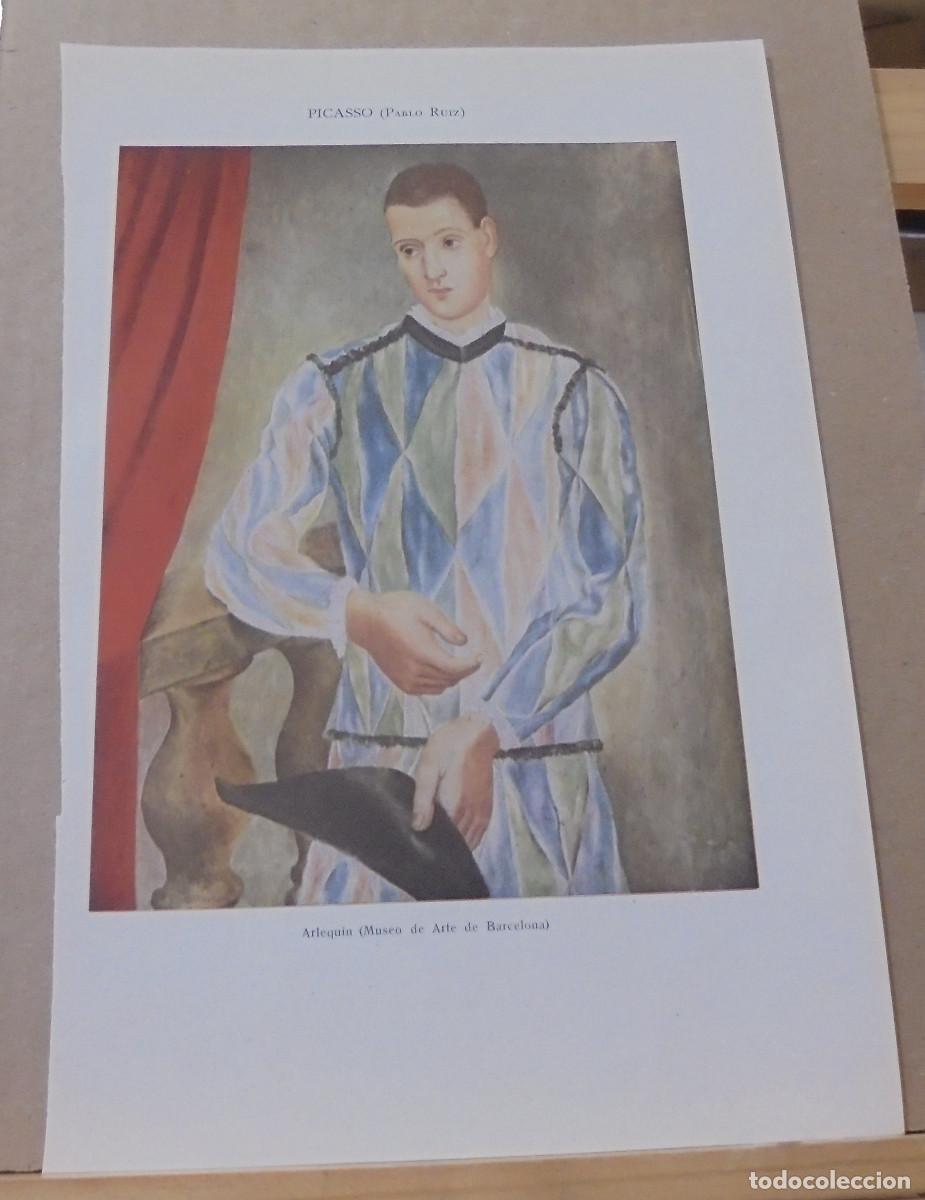 Coleccionismo: L&aacute;mina. Pablo Ruiz Picasso. Arlequin, 17x25 cm