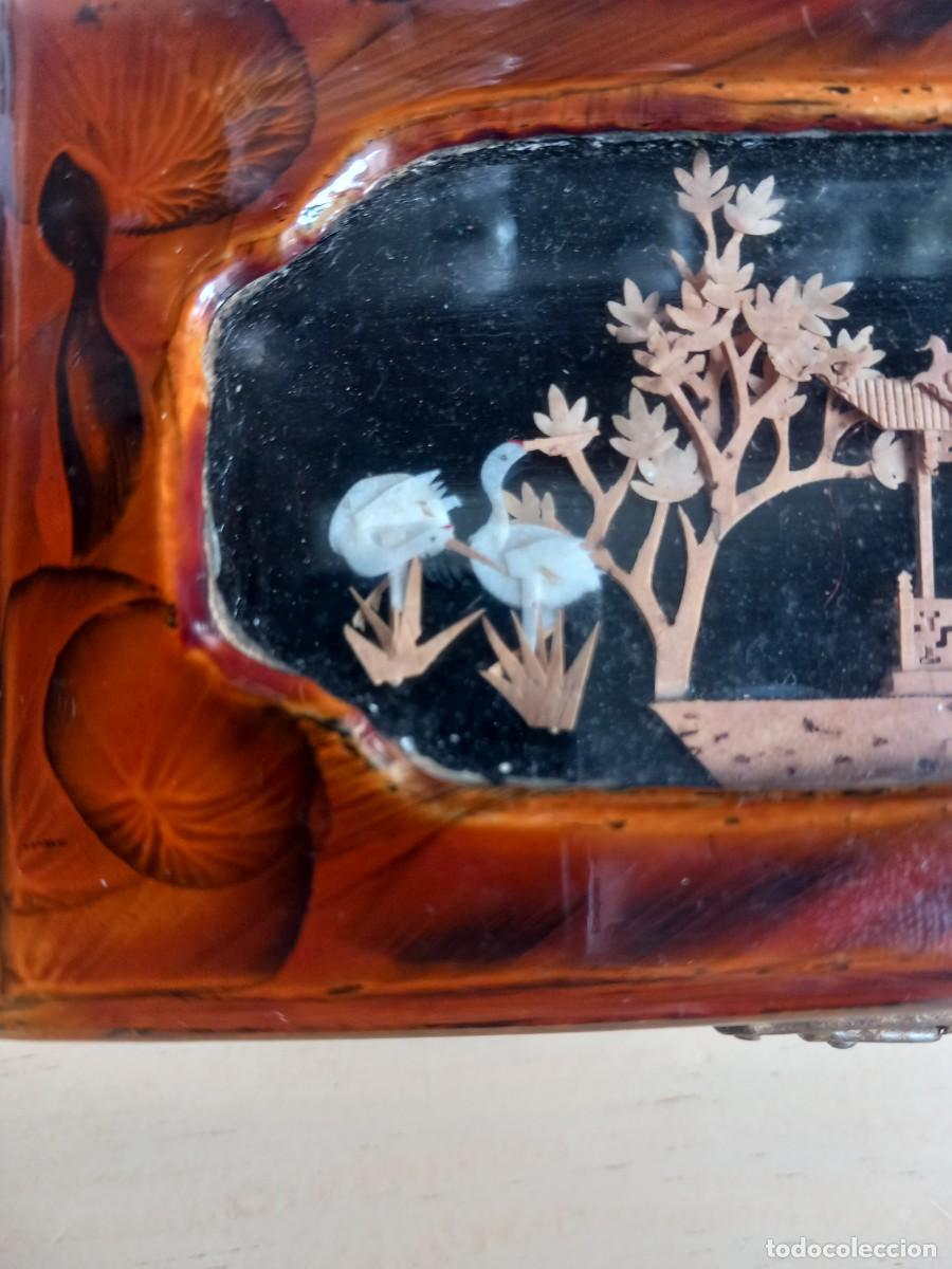 Coleccionismo: Joyero de madera lacada y diorama en corcho. - Foto 10