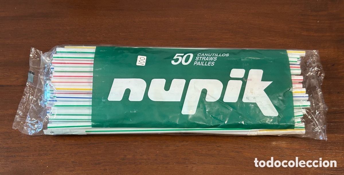 Coleccionismo: PAJITAS CANUTILLOS DE SUCCI&Oacute;N. FLEXIBLES. PL&Aacute;STICO. MARCA NUPIK