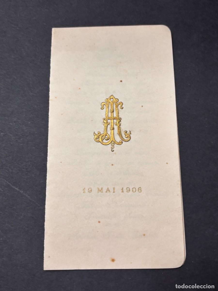 Coleccionismo: MEN&Uacute; DE BANQUETE EN FRANC&Eacute;S. EVENTO FORMAL. MAYO 1906. VER FOTOS