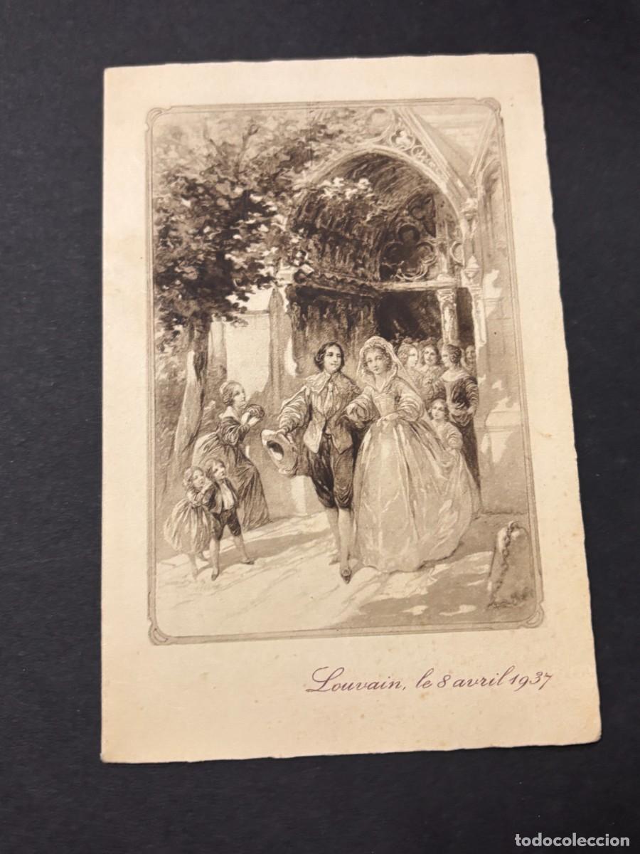 Coleccionismo: MEN&Uacute; DE BANQUETE DE BODAS. B&Eacute;LGICA - LOUVAIN, 1937. VER FOTOS