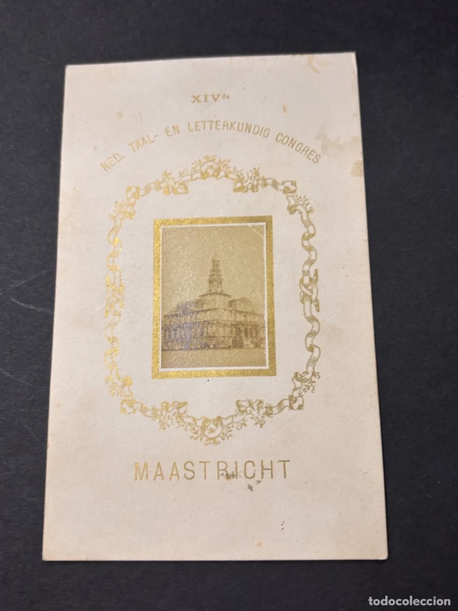Colecionismo: MEN&Uacute; Y CARTA DE VINOS DEL XIV&ordm; CONGRESO DE LENGUA Y LITERATURA NEERLANDESA (MAASTRICHT)1948