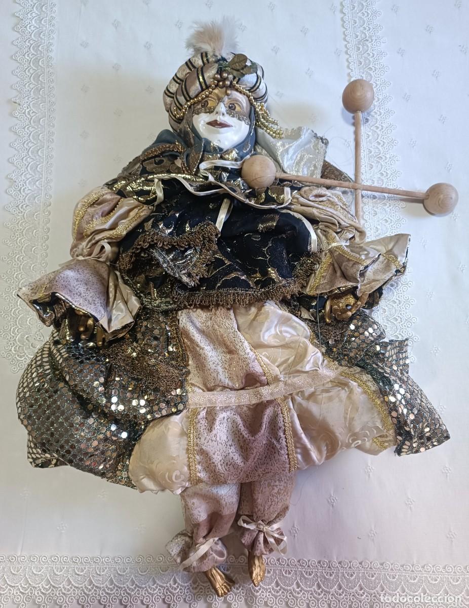 Colecionismo: Marioneta veneciana de 69 cm.