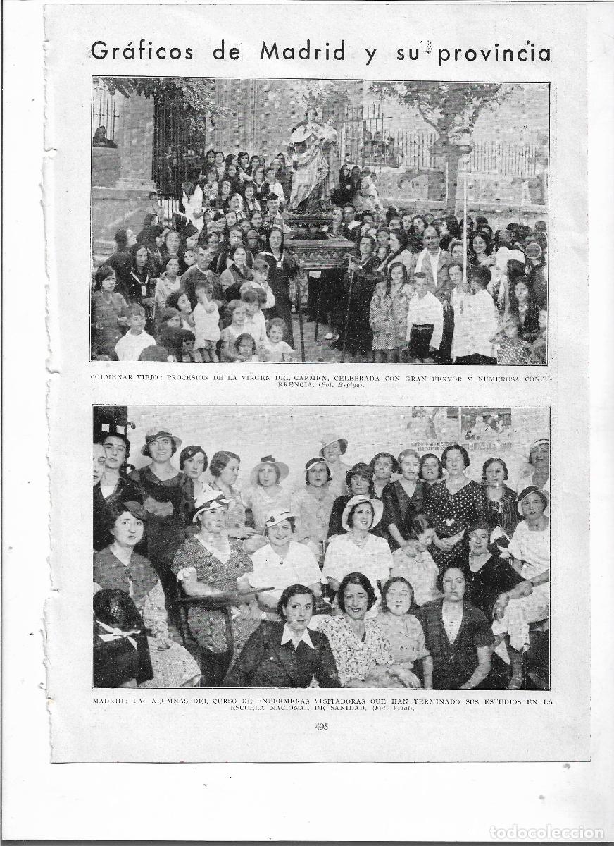 Collezionismo: A&Ntilde;O 1933 RECORTE PRENSA MADRID FIN CRUSO ENFERMERAS VISITADORAS ESCUELA NACIONAL DE SANIDAD