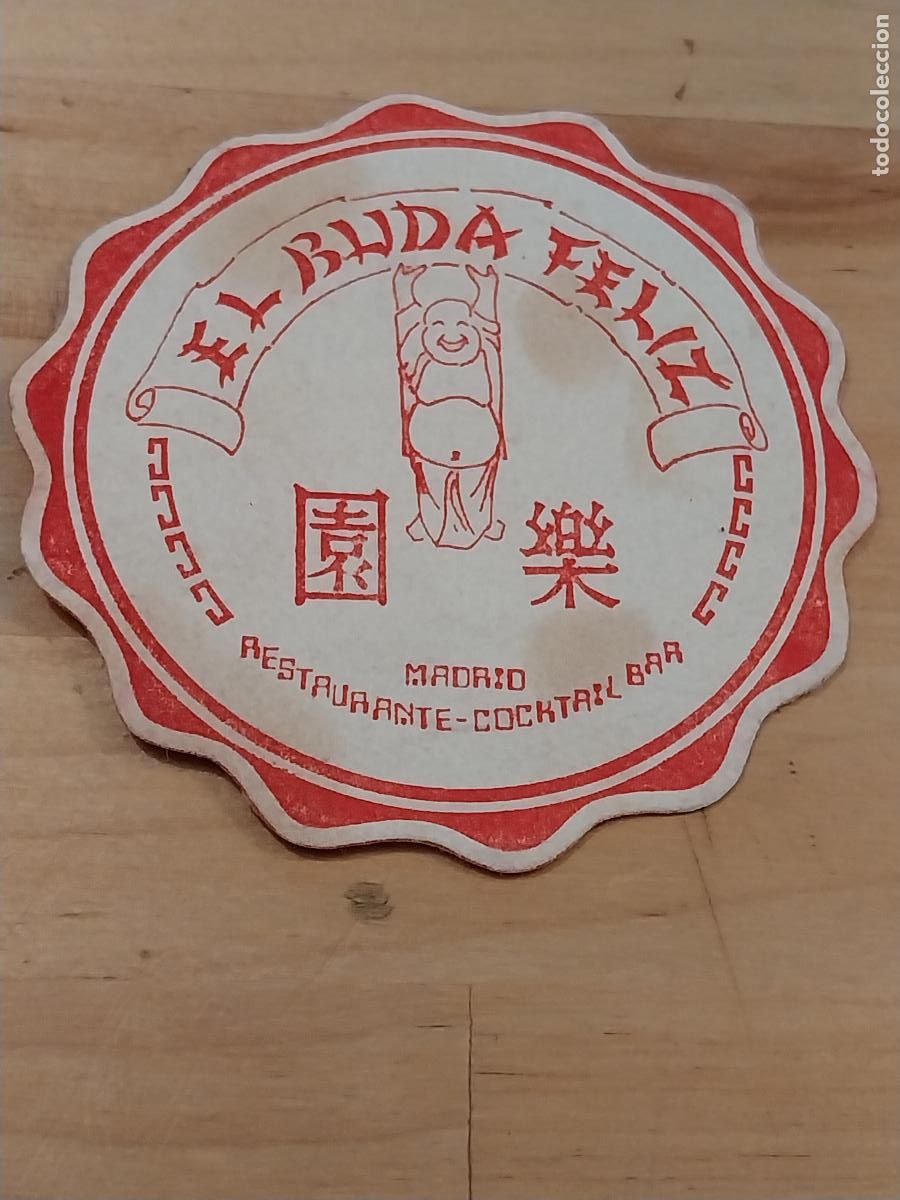 Coleccionismo: BUDA FELIZ POSAVASOS A&Ntilde;OS 70 / 80 APROX USADO 8,5CMS ORIGINAL
