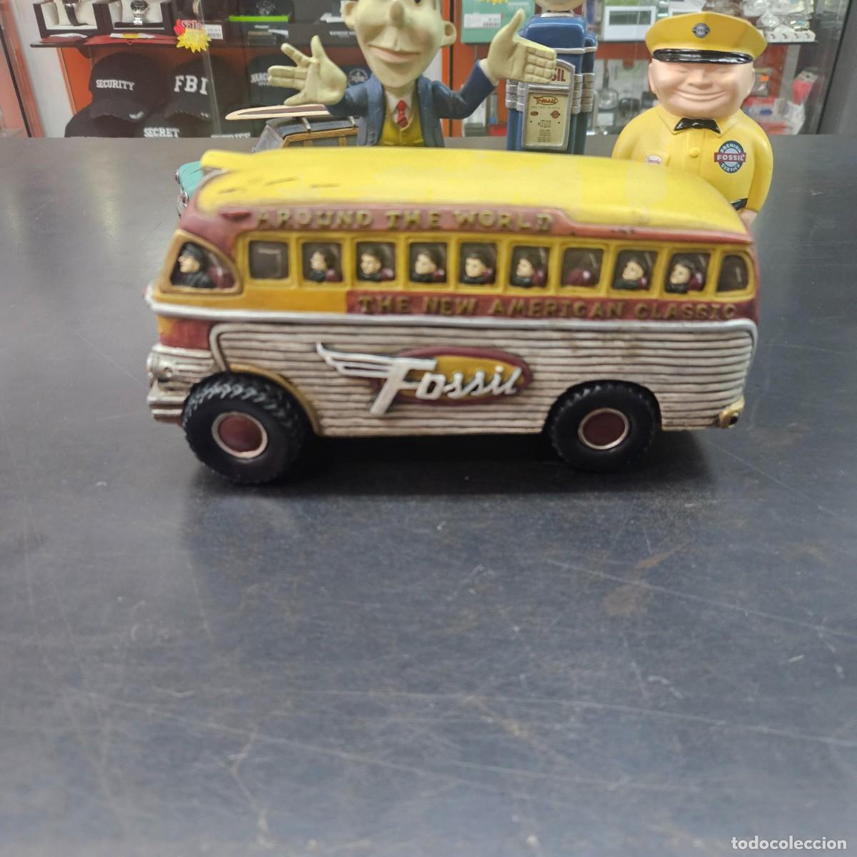 Coleccionismo: Fossil figura publicidad Mini Bus - Foto 1