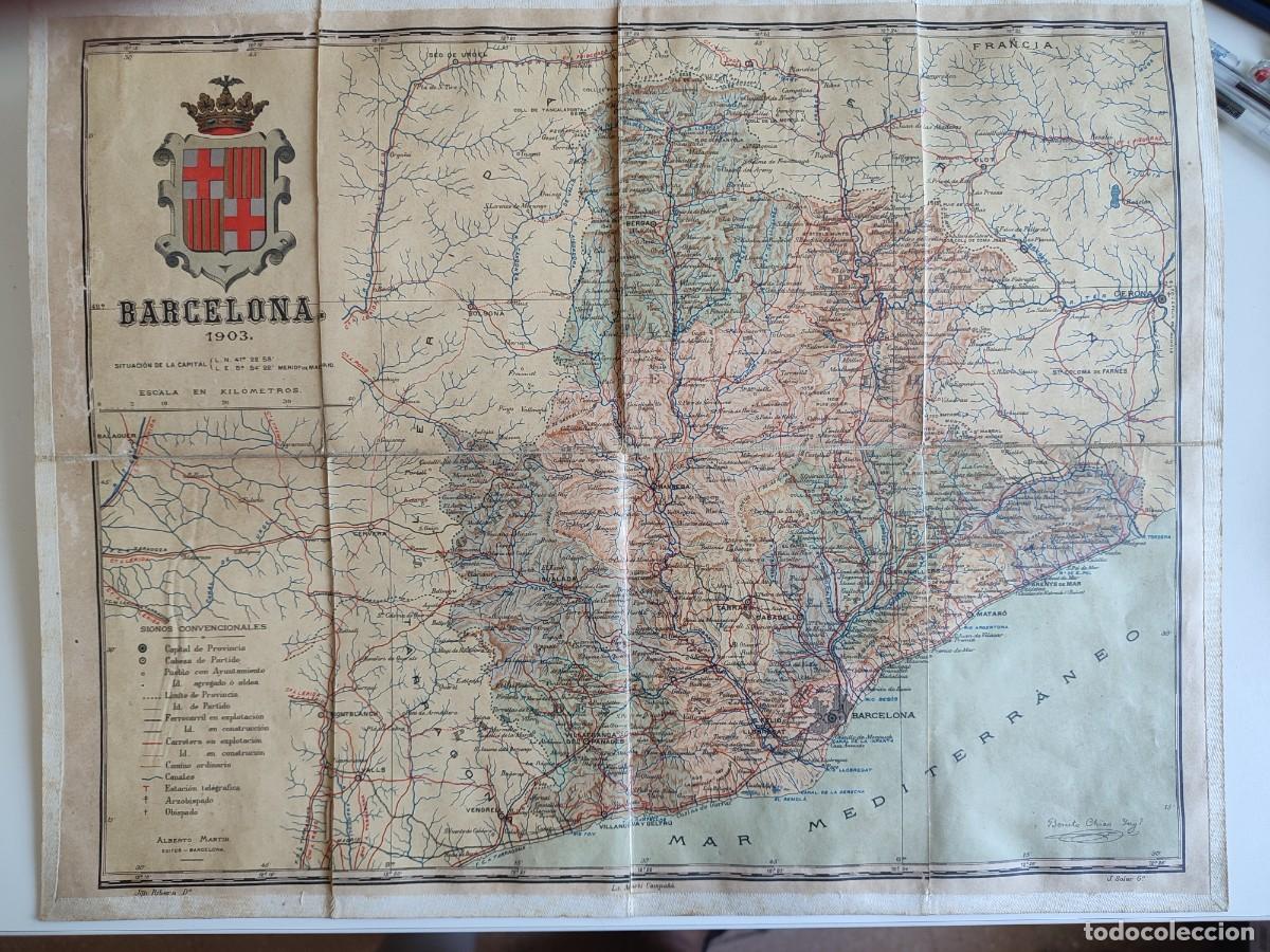 Coleccionismo: Plano de Barcelona de 1903 - Foto 1