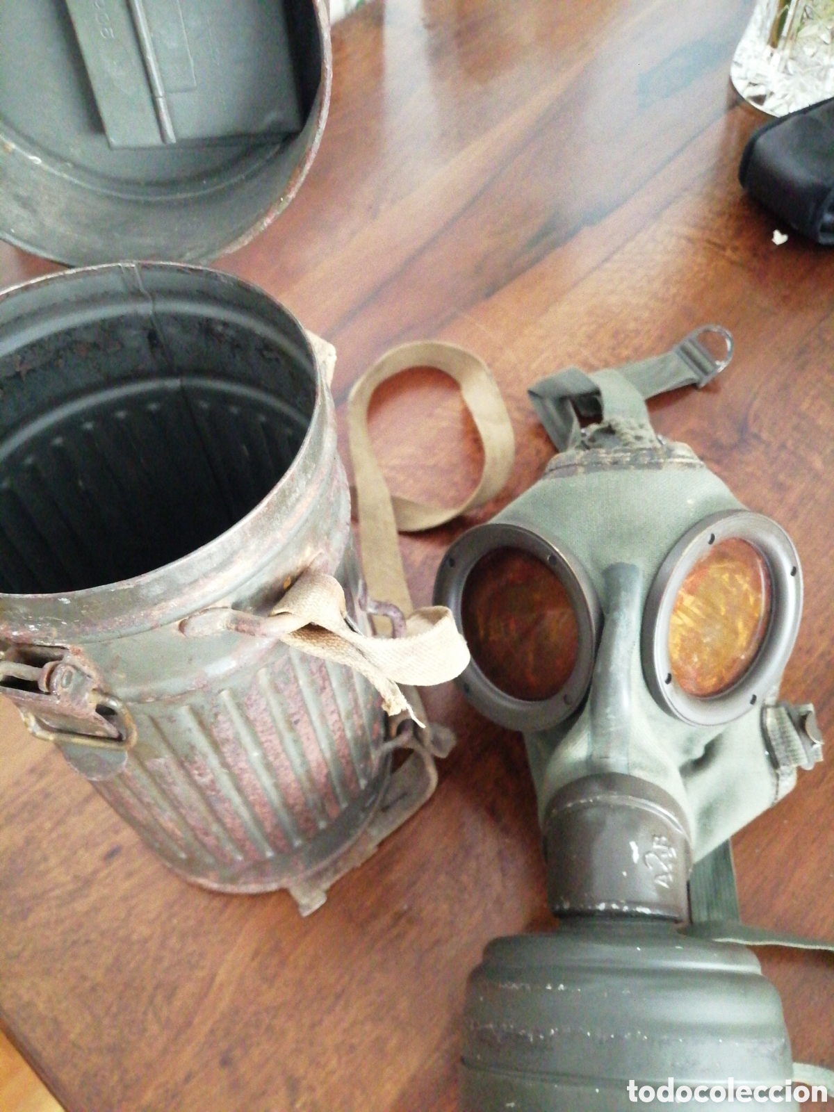 Coleccionismo: Mascara de gas de guerra - Foto 2