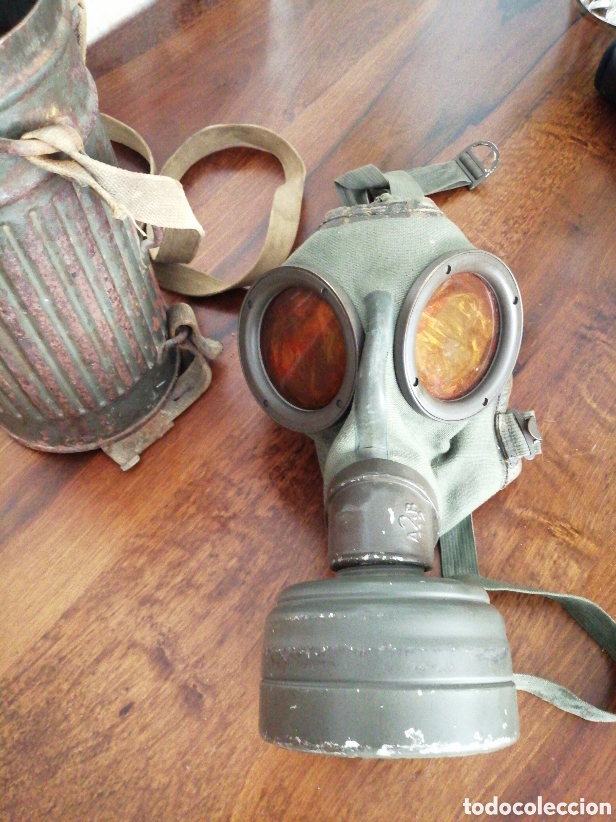 Coleccionismo: Mascara de gas de guerra - Foto 1