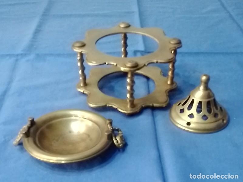 Coleccionismo: quemador de incienso de bronce - Foto 4